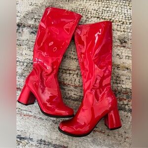 Red GoGo Boots